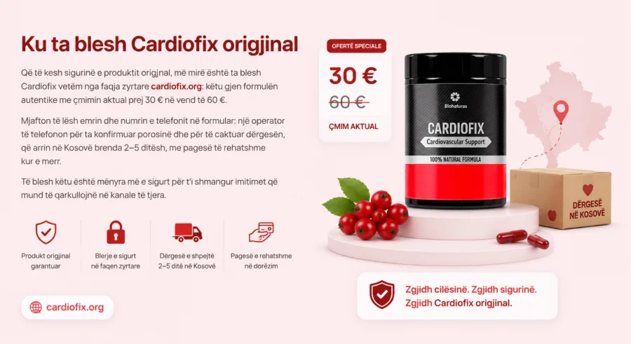 Cardiofix — kavanozi origjinal për ta blerë nga faqja zyrtare në Kosovë